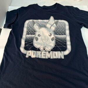 Pokemon T Shirt  XL size 14/16 navy blue short sleeve 60% cotton 40% poly…